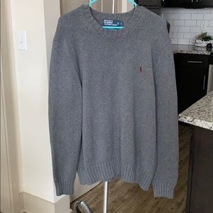 Polo by Ralph Lauren Gray Cotton Sweater